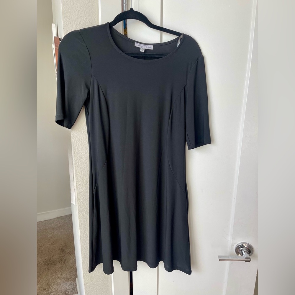 Annalee + Hope Classic Black Quarter Sleeve Dress